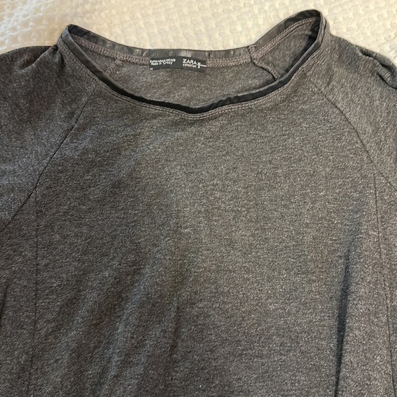 ZARA long sleeve grey tunic top. - Picture 3 of 6